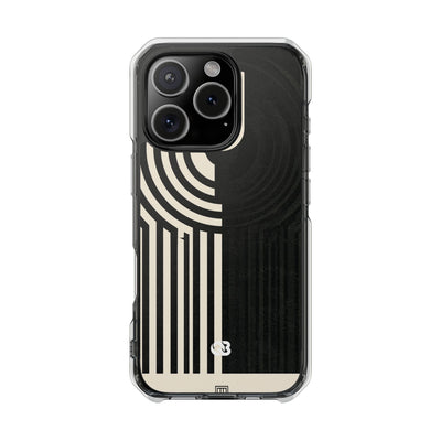 Orbital Resonance · Clear Impact Magnetic Phone Case for iPhone ·  Black