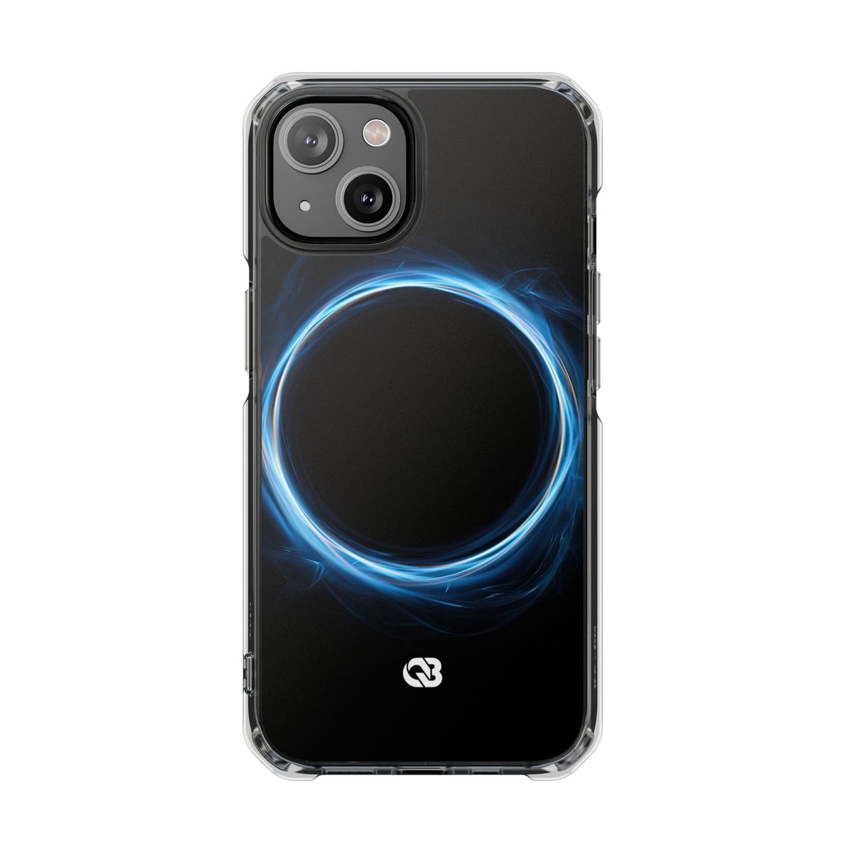 Luminous Corona · Clear Impact Magnetic Phone Case for iPhone · Blue