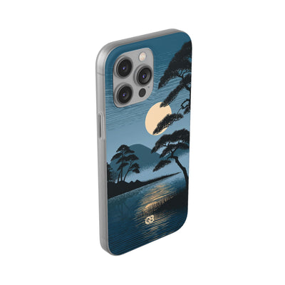 Blue Lite Phone Case for iPhone - Midnight Kyoto Pine