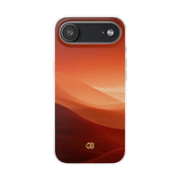 Orange Lite Phone Case for iPhone - Crimson Dune Gradient