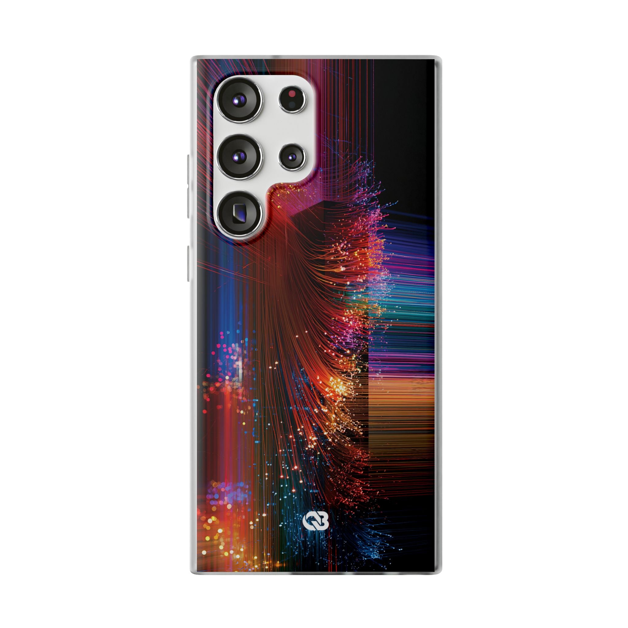 Black Lite Phone Case for Samsung - Cyber Optic Streak