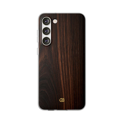 Brown Lite Phone Case for Samsung - Burnished Mahogany Grain