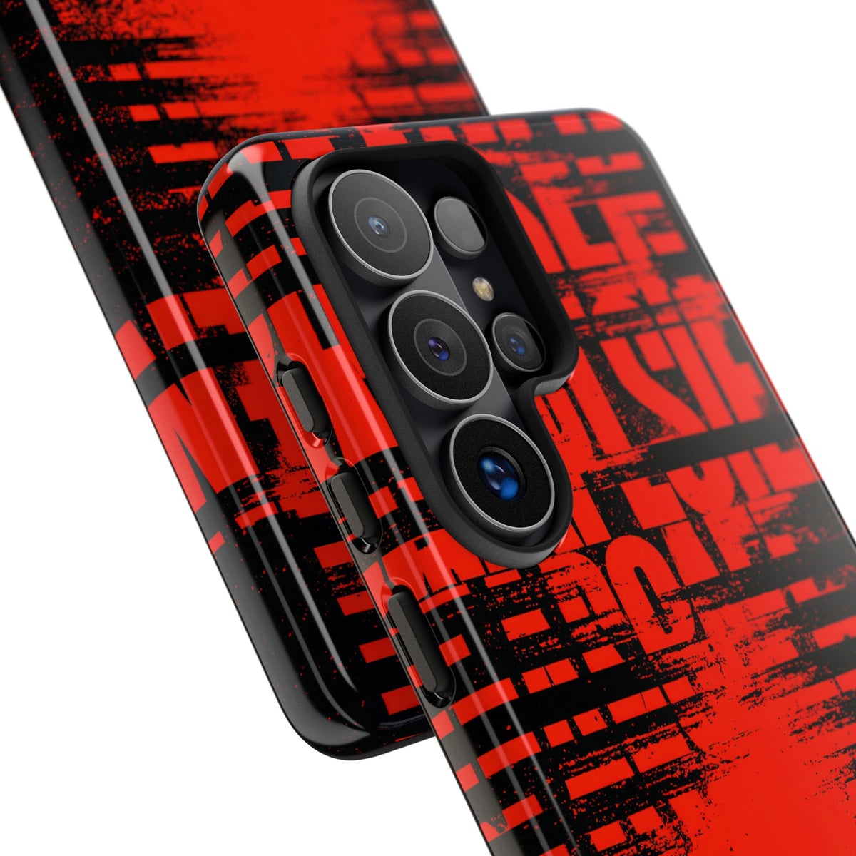 Crimson Redaction · Tough Phone Case for Samsung · Black