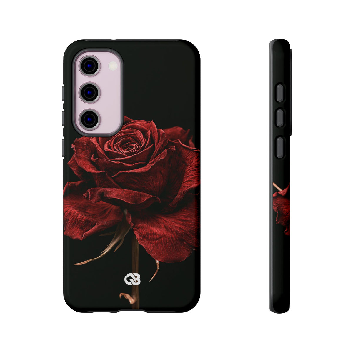 Crimson Noir Rose · Tough Phone Case for Samsung · Black