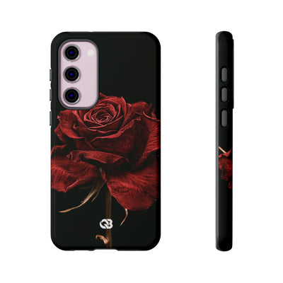 Crimson Noir Rose · Tough Phone Case for Samsung · Black