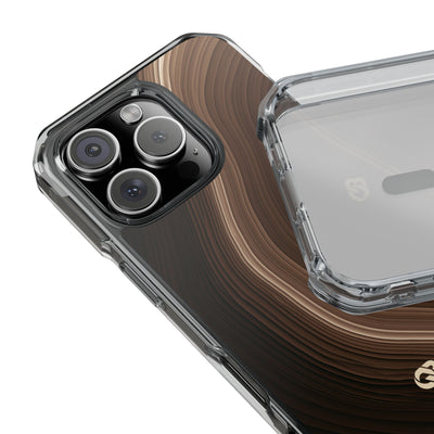 Brown Impact MagSafe Phone Case for iPhone - Bronzed Canyon Relief