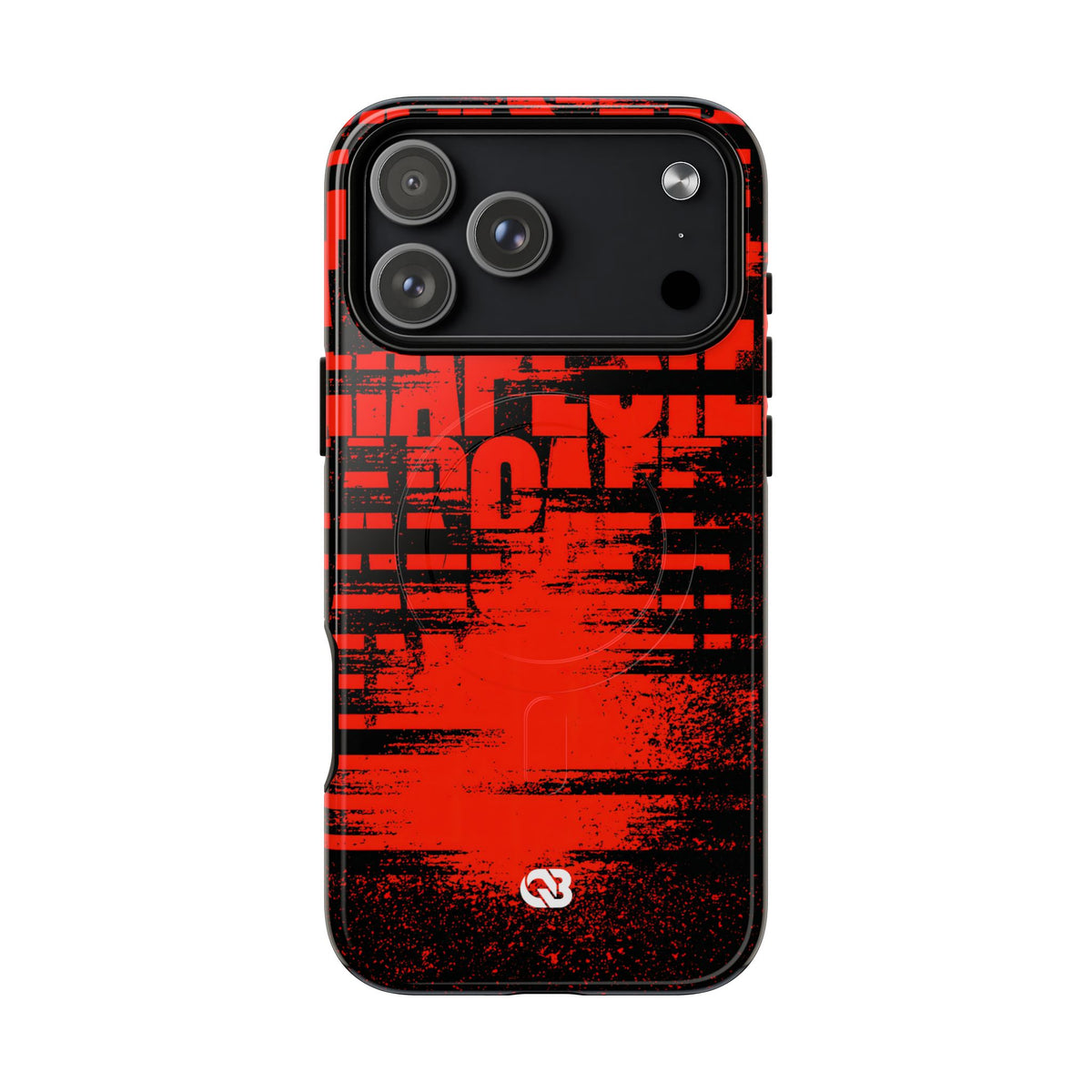 Crimson Redaction · Tough 2.0 Magnetic Phone Case for iPhone · Black