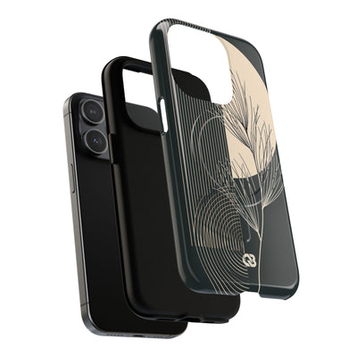 Black Tough 2.0 Magsafe Phone Case for iPhone - Obsidian Sand Willow