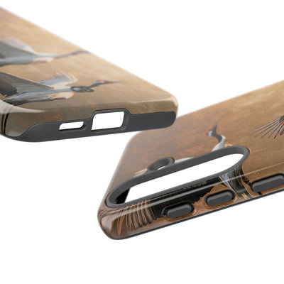 Golden Crane Flight · Tough Phone Case for Samsung · Gold