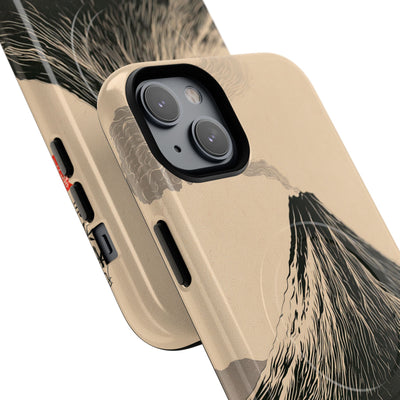 Beige Tough 2.0 Magsafe Phone Case for iPhone - Obsidian Ink Summit