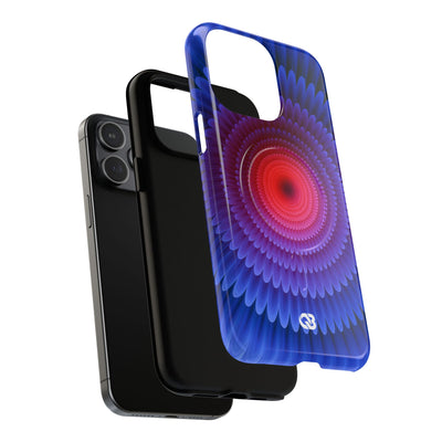 Radial Spectrum Bloom · Tough 2.0 Magnetic Phone Case for iPhone · Blue
