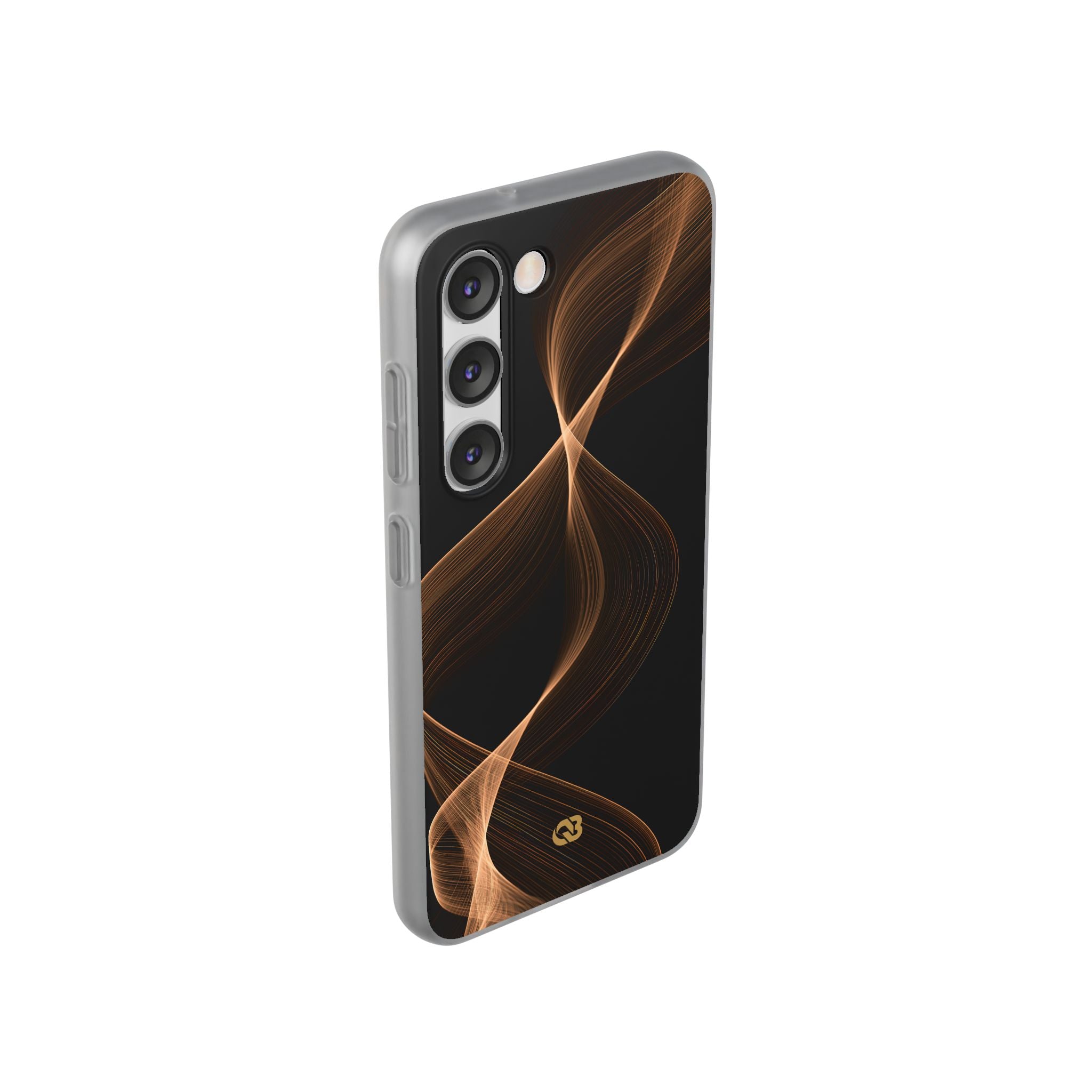 Brown Lite Phone Case for Samsung - Copper Silk Wave