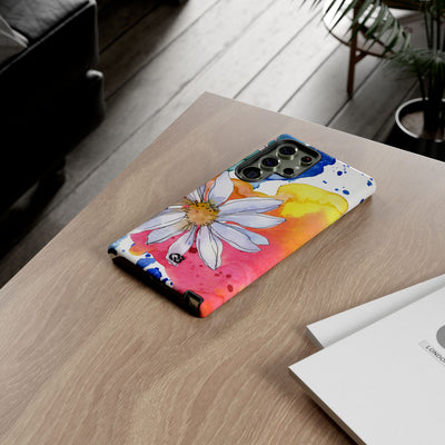 Vivid Bloom Splatter · Tough Handyhülle für Samsung