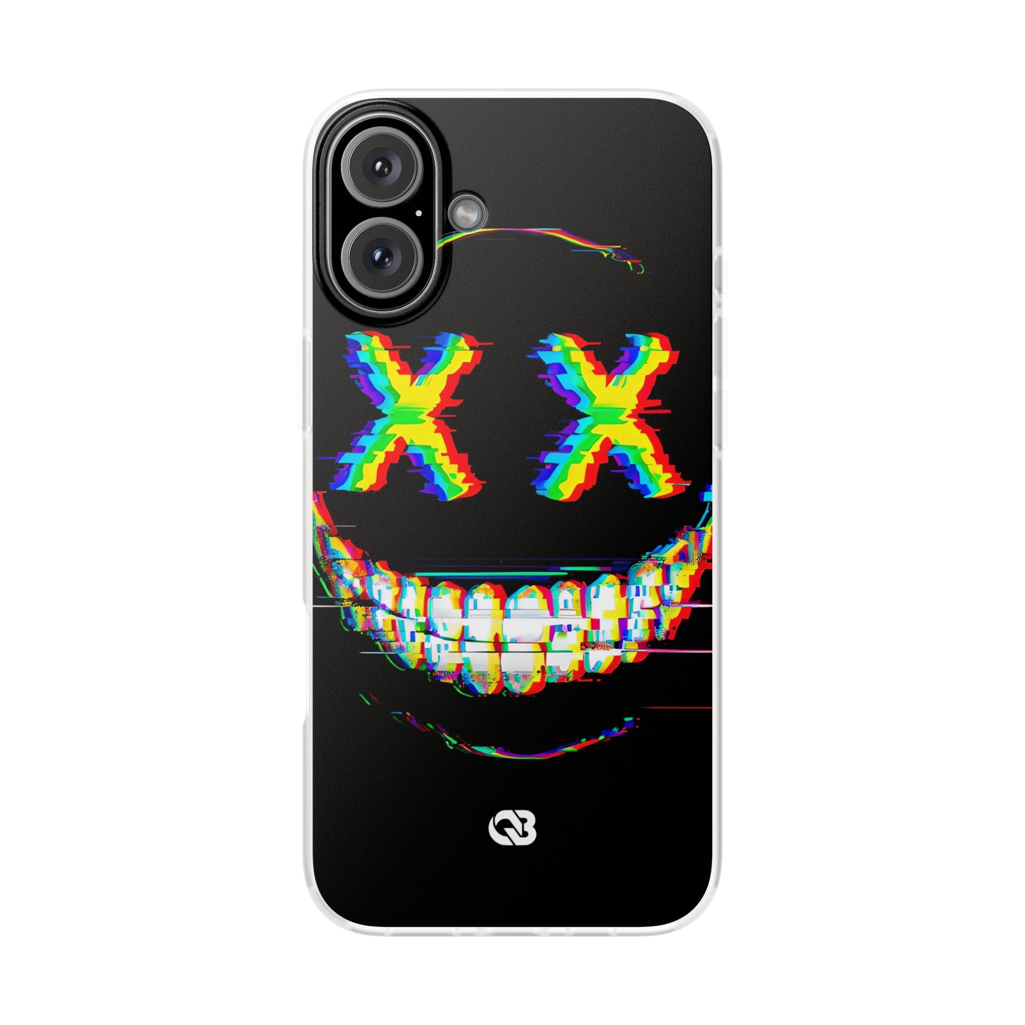 Glitch Grin Distortion · Soft Handyhülle für iPhone