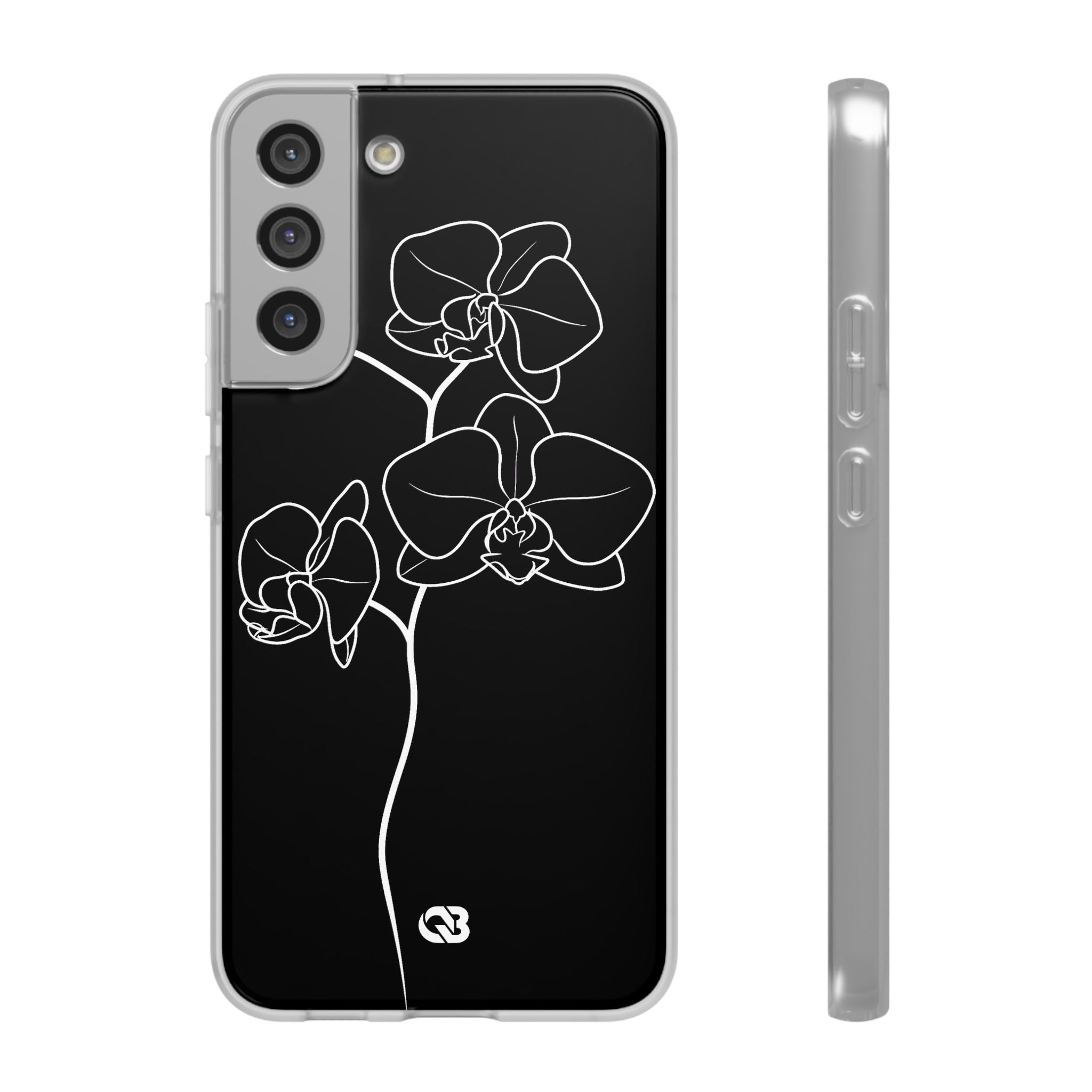 Black Lite Phone Case for Samsung - Noir Alabaster Orchid