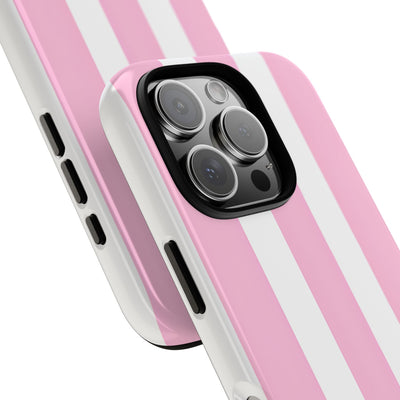 Soft Pink Stripe · Tough Coque de téléphone pour iPhone