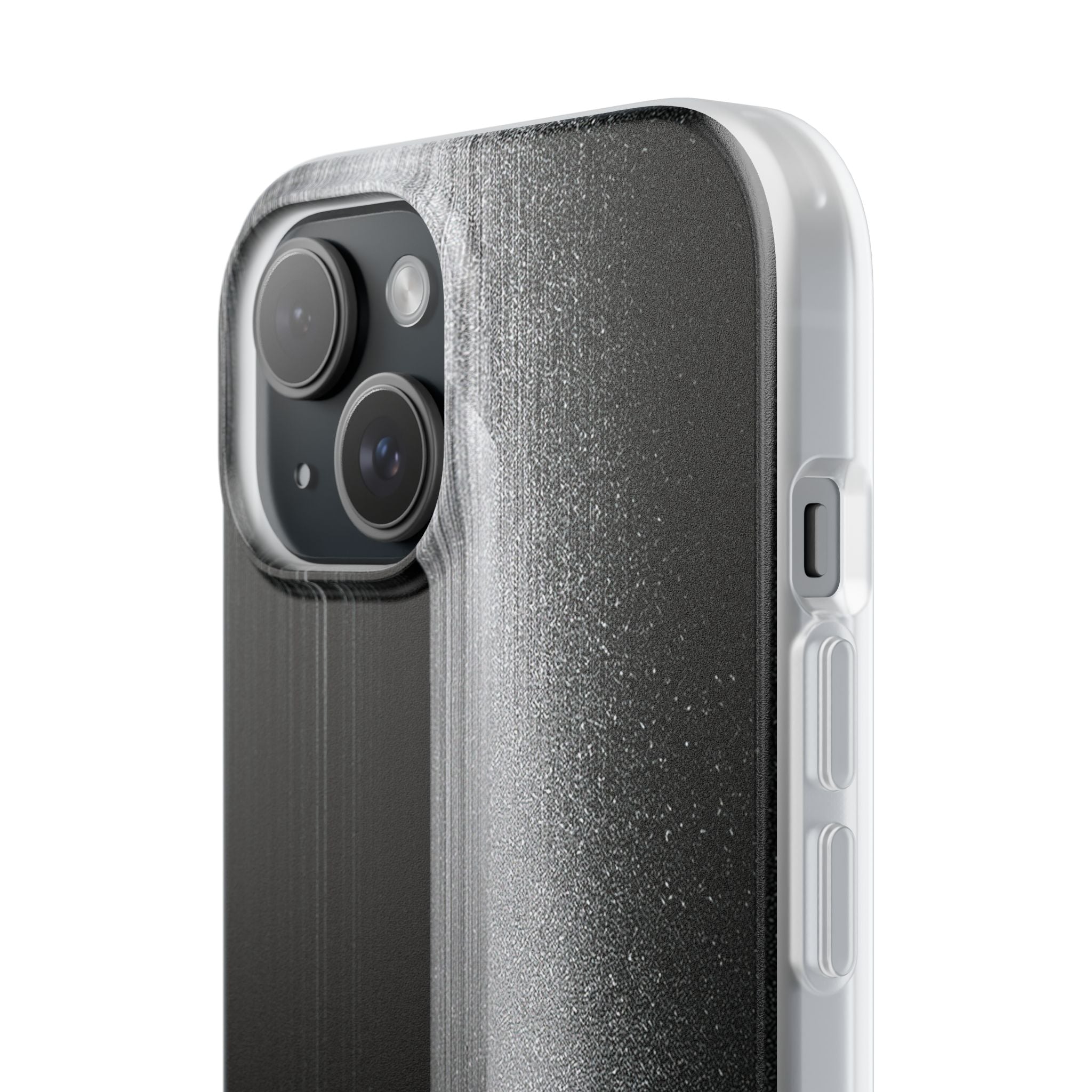 Black Lite Phone Case for iPhone - Brutalist Pixel Monolith