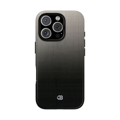 Grey Tough Phone Case for iPhone - Faded Sand Mesh