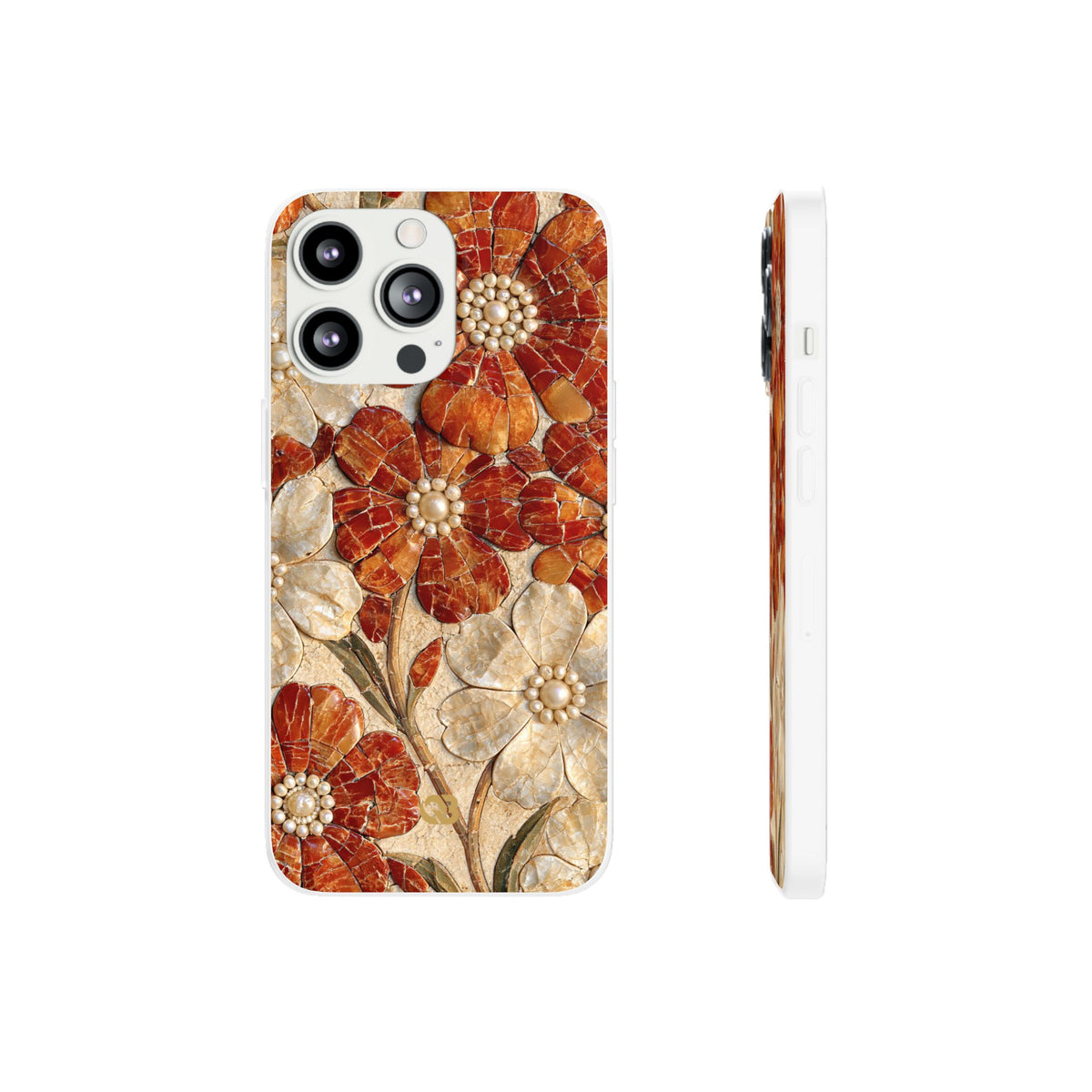 Carnelian Pearl Bloom · Lite Phone Case for iPhone ·  Orange
