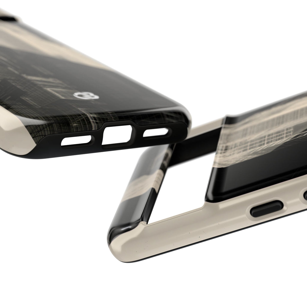 Structural Grid Elevation · Tough Phone Case for Pixel ·  Black