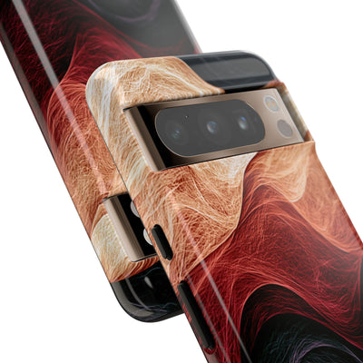 Ember Wave Dispersion · Tough Phone Case for Pixel ·  Red