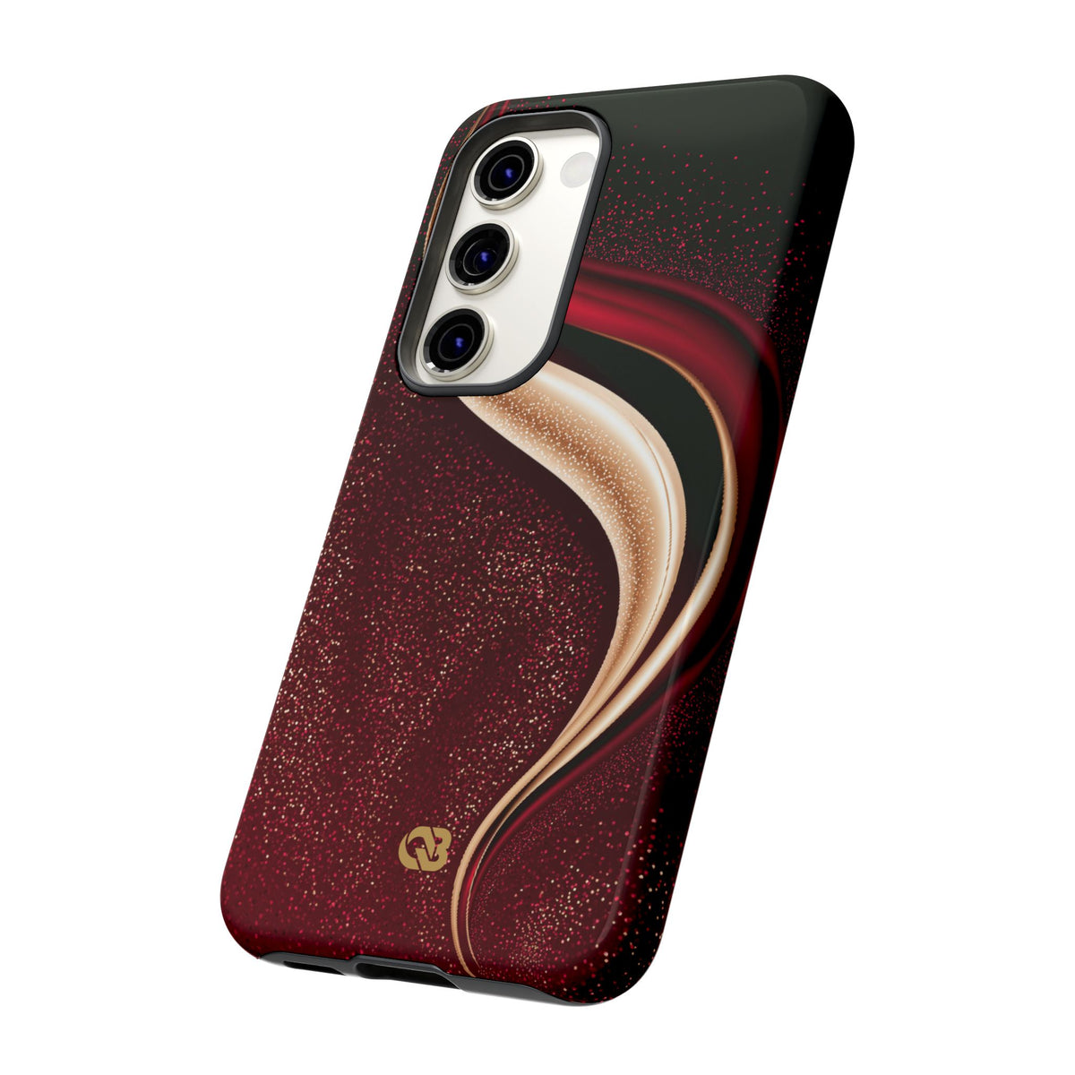 Gilded Crimson Flow · Tough Phone Case for Samsung · Red
