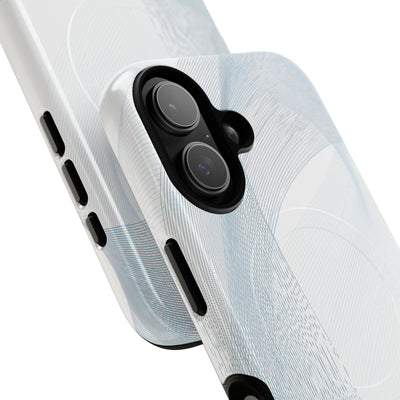 White Tough 2.0 Magsafe Phone Case for iPhone - Arctic Line Current