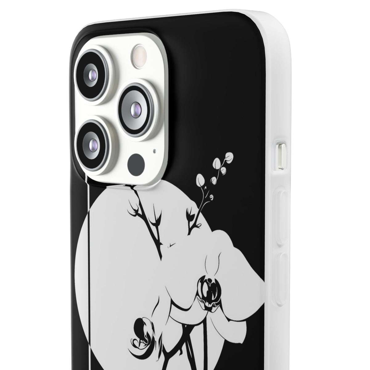 Nocturne Orchid Bloom · Lite Phone Case for iPhone ·  Black