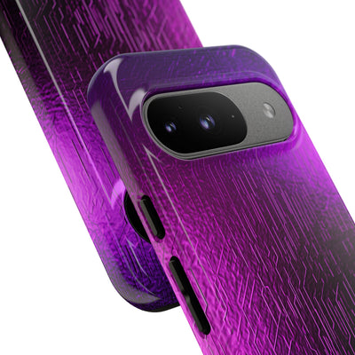 Violet Cyber Circuit · Tough Phone Case for Pixel ·  Purple