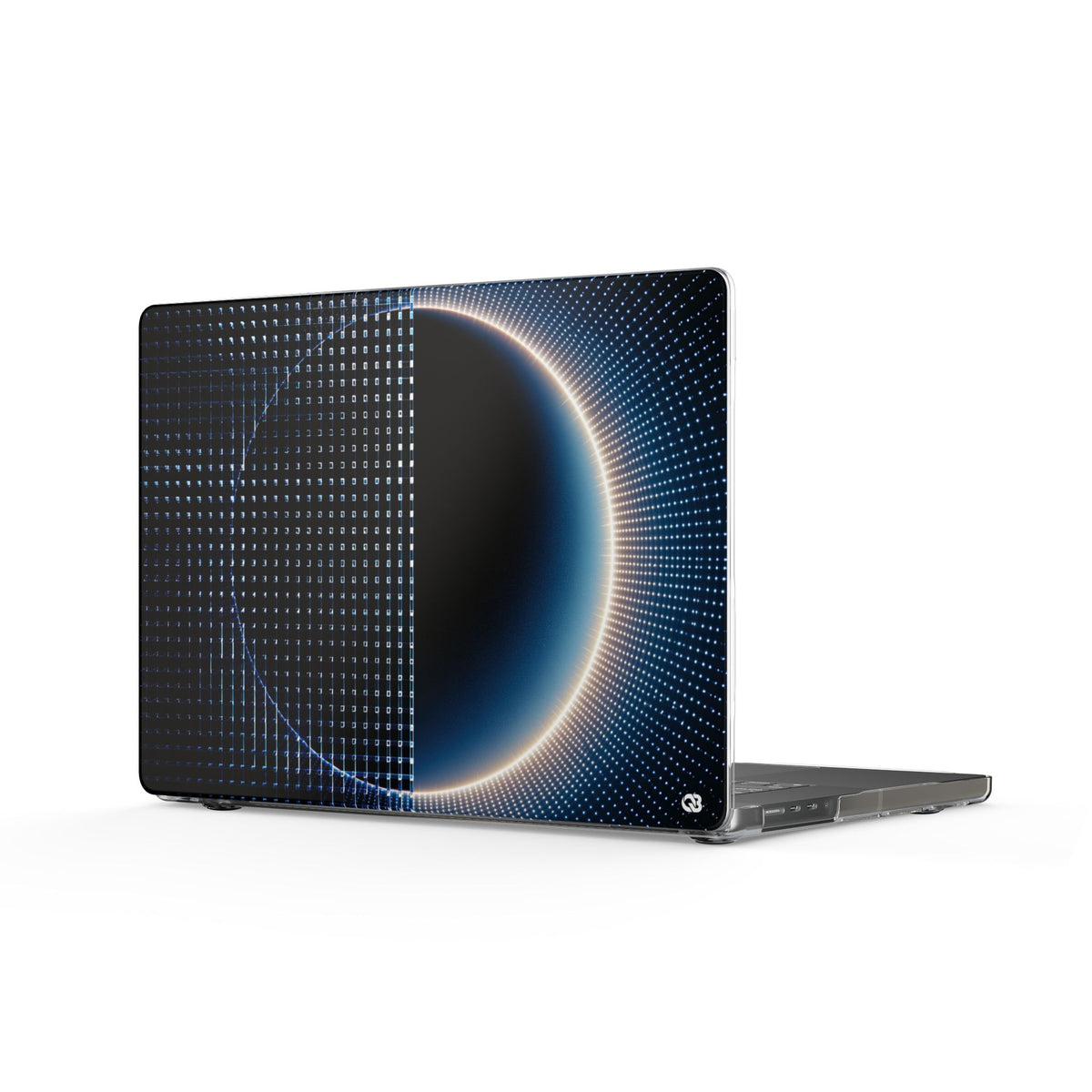 Luminous Meridian · Clear Hard Case for MacBook · Black
