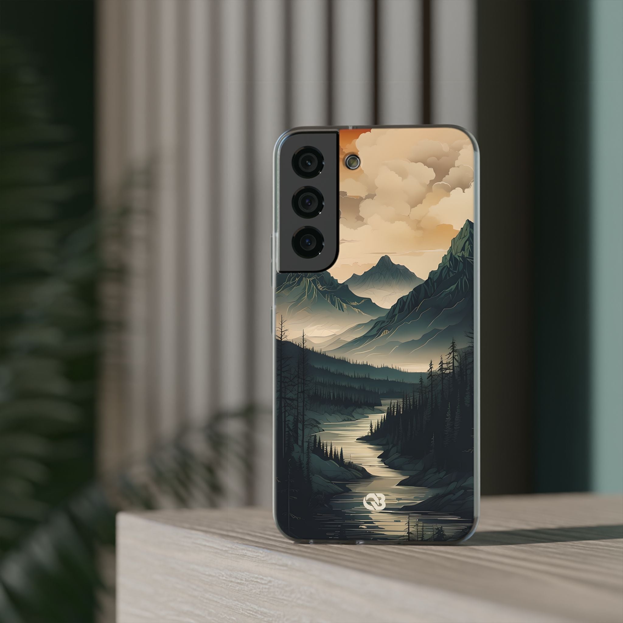 Summit River Dusk · Soft Phone Case for Samsung
