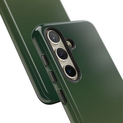 Green Tough Phone Case for Samsung - Shadow Moss Grain