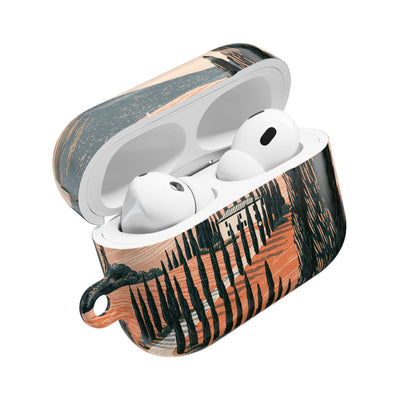 Tuscan Cypress Horizon · Hard Case for AirPods & AirPods Pro · Orange