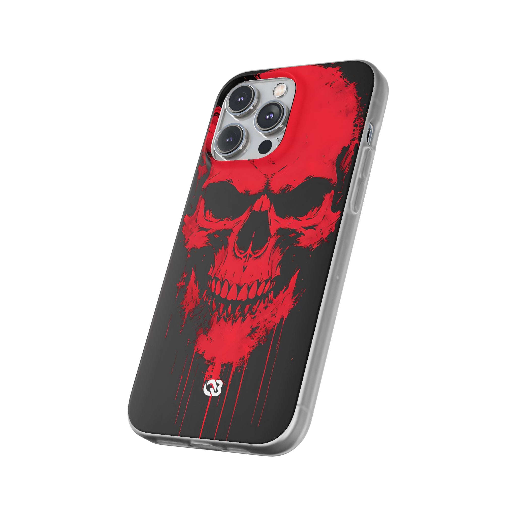 Crimson Street Skull · Soft Custodia per iPhone