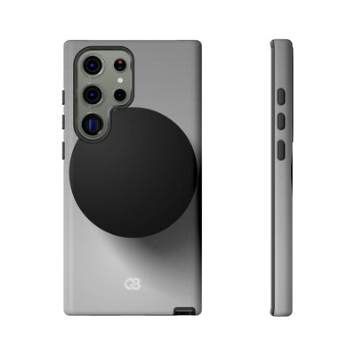 Grey Tough Phone Case for Samsung - Matte Onyx Sphere