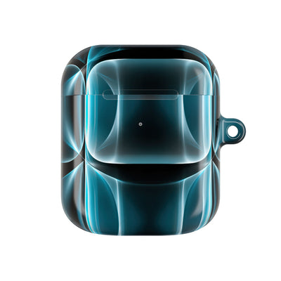 Cyan Core Matrix · Hard Case for AirPods & AirPods Pro · Blue