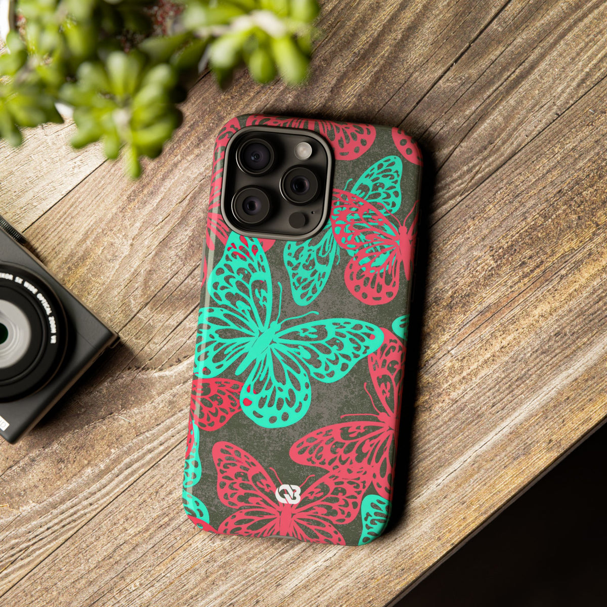 Electric Papillon · Tough Phone Case for iPhone · Pink