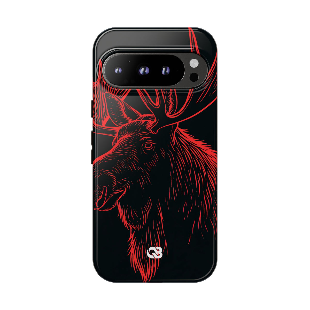 Nordic Elk · Tough Phone Case for Pixel ·  Black