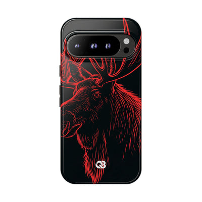 Nordic Elk · Tough Phone Case for Pixel ·  Black