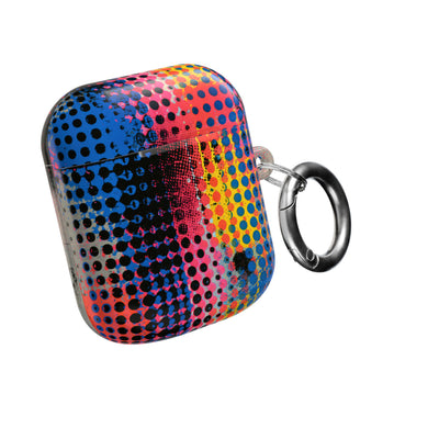 Chromatic Halftone Grid · Hard Case for AirPods & AirPods Pro · Blue