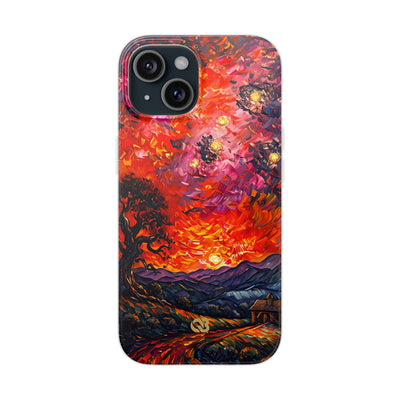 Molten Sky Tree · Soft Handyhülle für iPhone