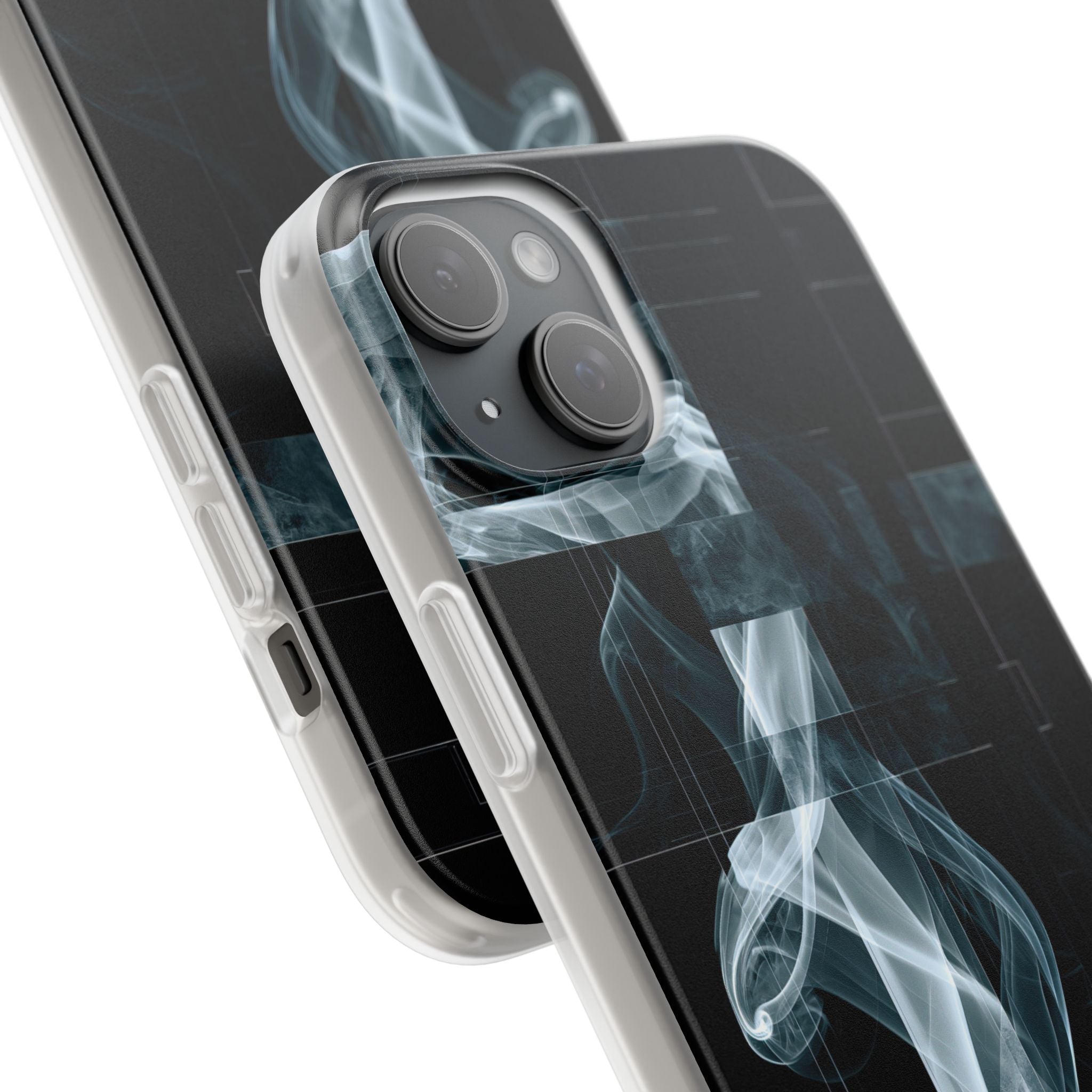 Black Lite Phone Case for iPhone - Arctic Vapor Grid