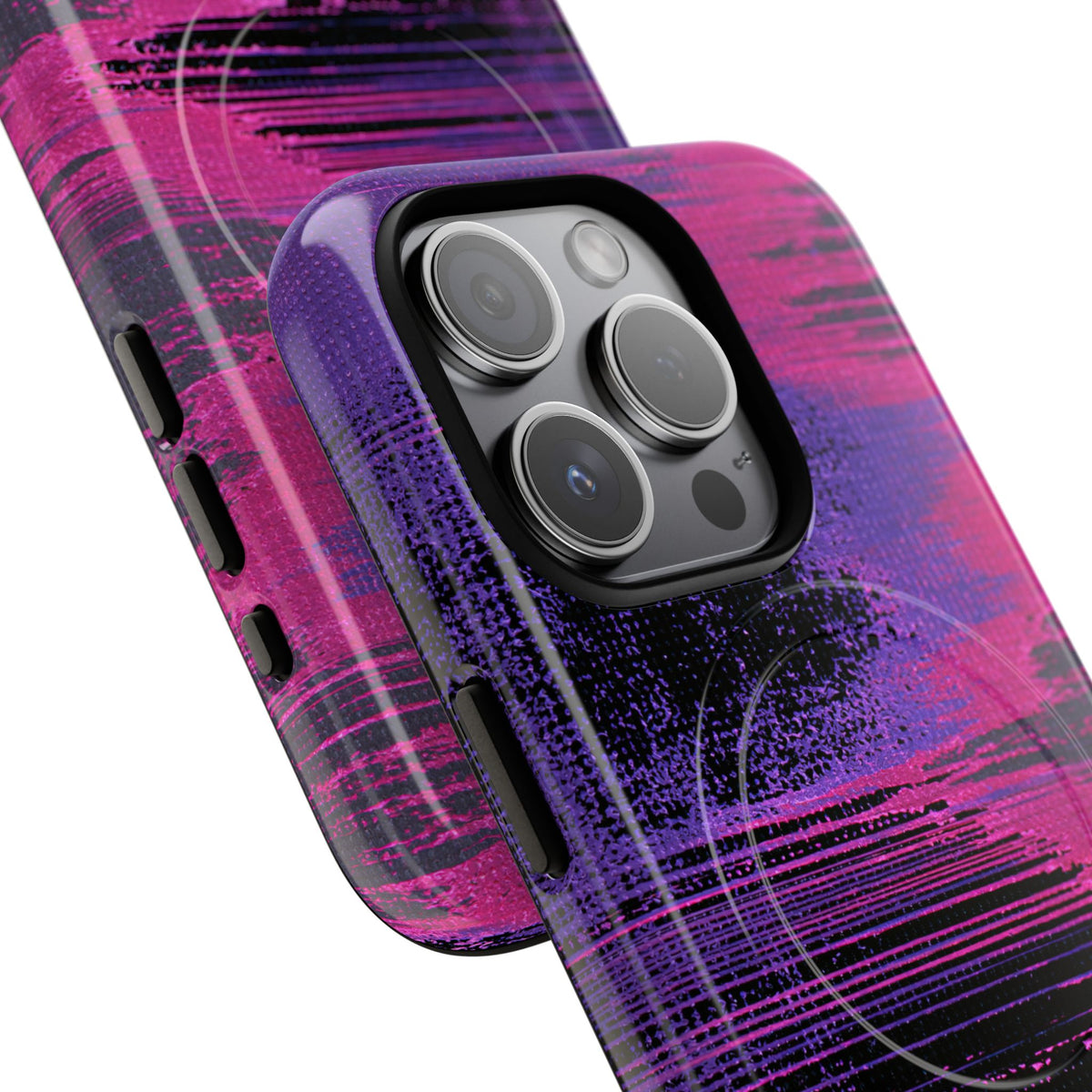 Neon Signal Shift · Tough 2.0 Magnetic Phone Case for iPhone · Purple