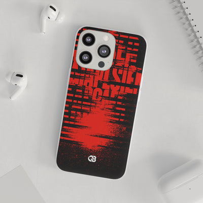 Crimson Redaction · Lite Phone Case for iPhone ·  Black