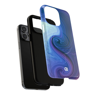 Azure Fluid Swirl · Tough 2.0 Magnetic Phone Case for iPhone · Blue
