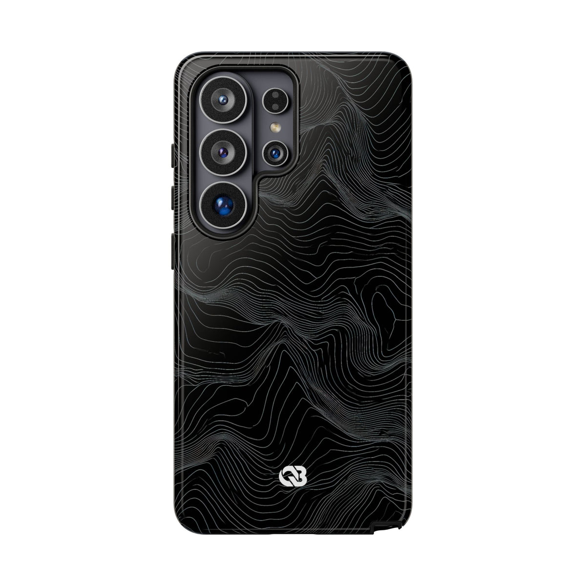 Obsidian Contour Elevation · Tough Phone Case for Samsung · Black