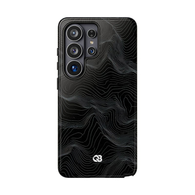 Obsidian Contour Elevation · Tough Phone Case for Samsung · Black