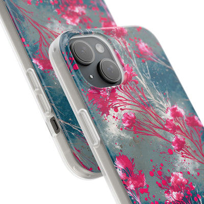 Cyber Blossom · Lite Phone Case for iPhone ·  Teal