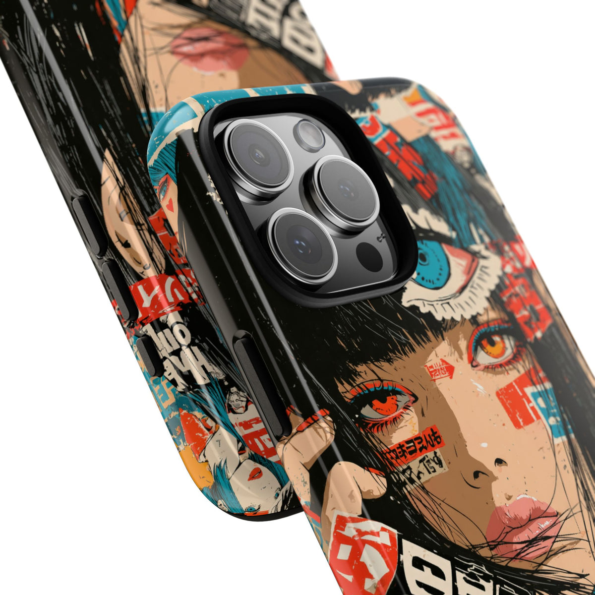 Shibuya Street Collage · Tough Phone Case for iPhone · Red