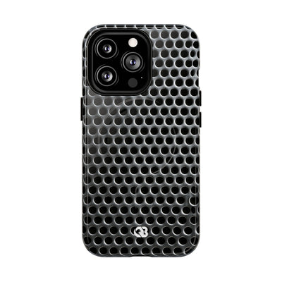 Brushed Perforated Steel · Tough 2.0 Magnetic Phone Case for iPhone · Silver